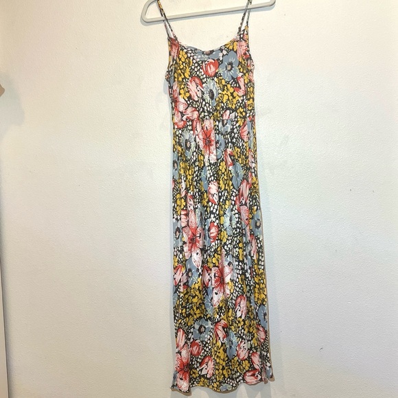 Anthropologie Elyse Printed Bias Slip Midi Dress Size S - Picture 7 of 12